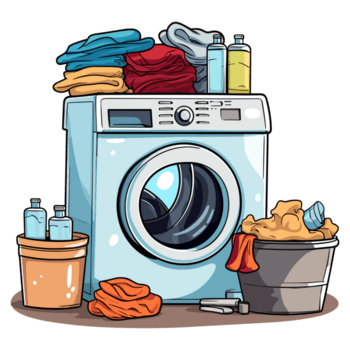 Washing Machine And Laundry Laundry Sticker Png